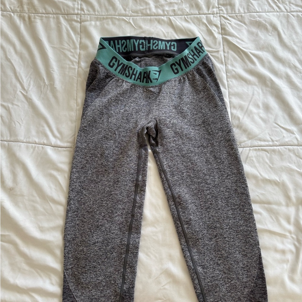 Gymshark Gray and Teal Leggings